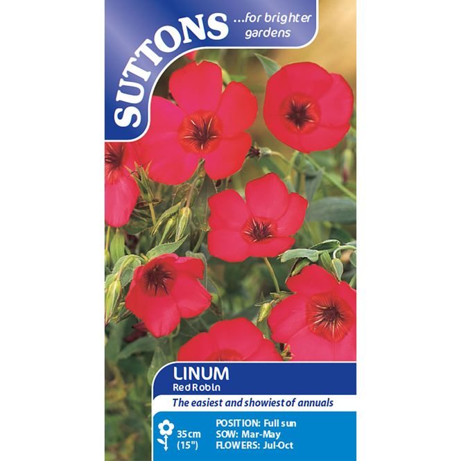 Hovedbilde Linum Red Robin -Frø- Lin